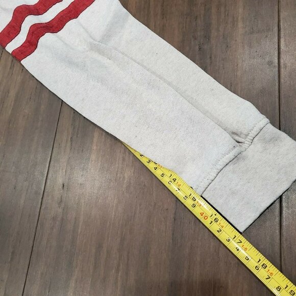 ZINE Gray and burgundy Full Zip Hoodie Sweatshirt  Sz: M Light weight summer - Picture 7 of 8